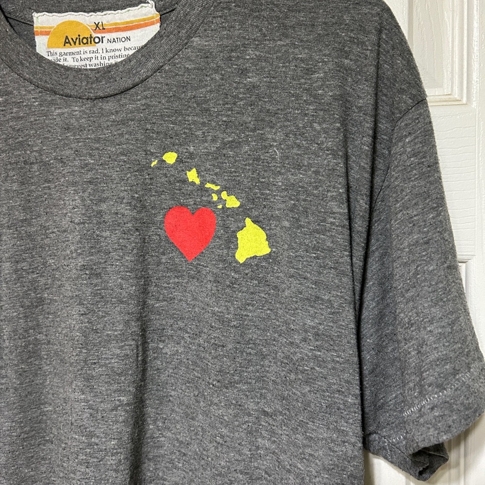 Aviator Nation Limited Edition Hawaii Love Tee. Size XL - Picture 6 of 16